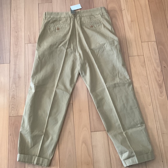 JCrew cotton pants in tan khaki color bottoned fly . Size 10 - Picture 6 of 11